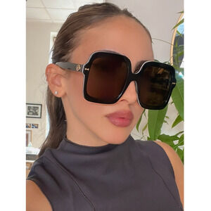 NEW Gucci GG1241S Black Oversized Square Sunglasses